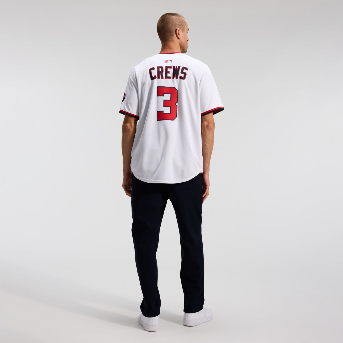 Men's Washington Nationals Dylan Crews Nike White Home Limited Player Jersey