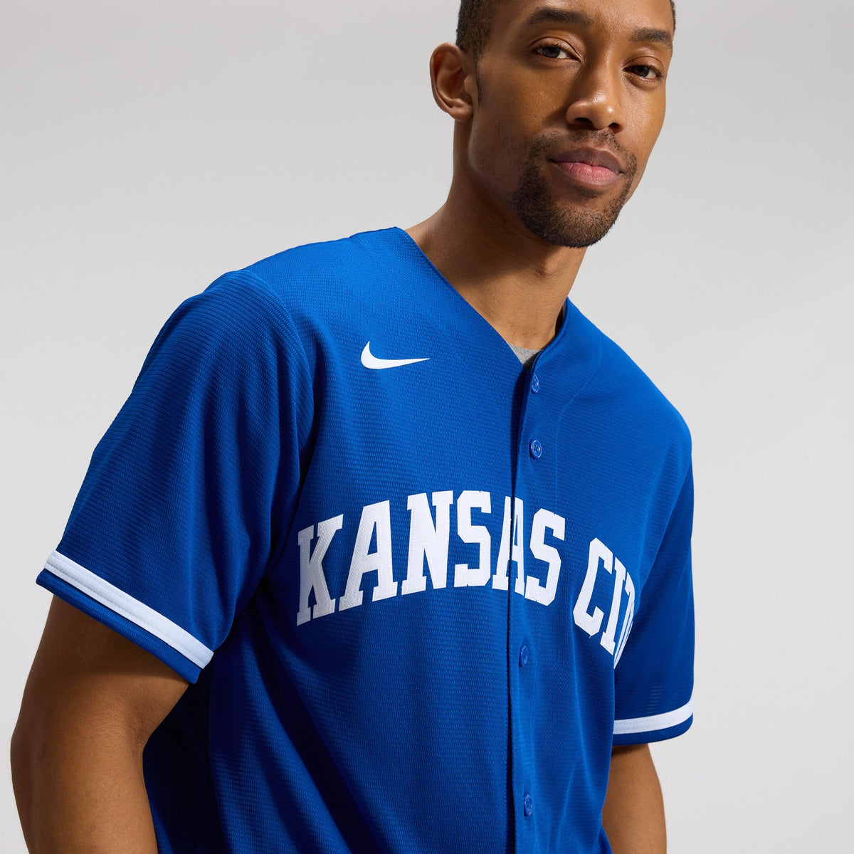 Men's Kansas City Royals Nike Gray Road Replica Team Jersey