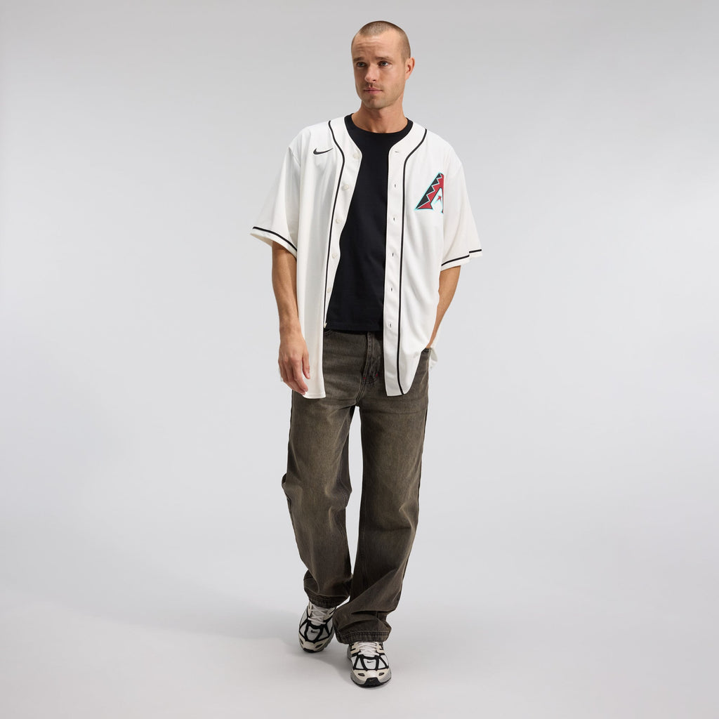 Men's Arizona Diamondbacks Corbin Carroll Nike Cream Home Replica Jersey