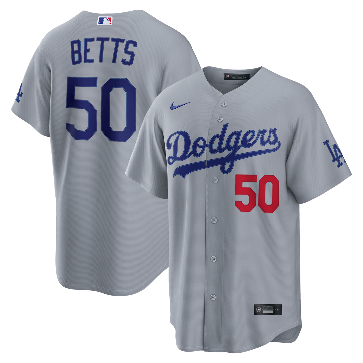 Men's Los Angeles Dodgers Mookie Betts Nike White Home Stadium Jersey