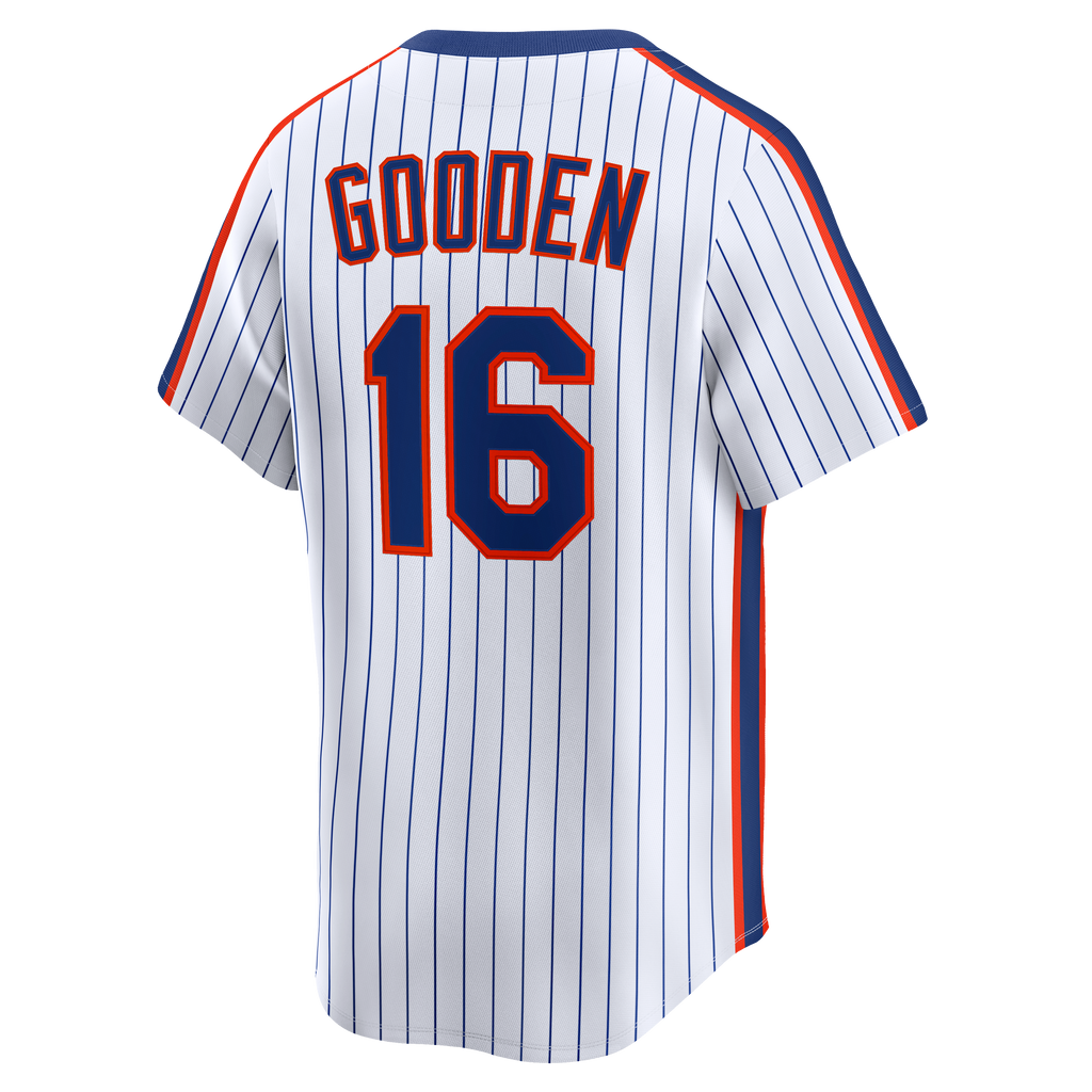 Men's New York Mets Dwight Gooden Nike White Cooperstown Collection Limited Jersey