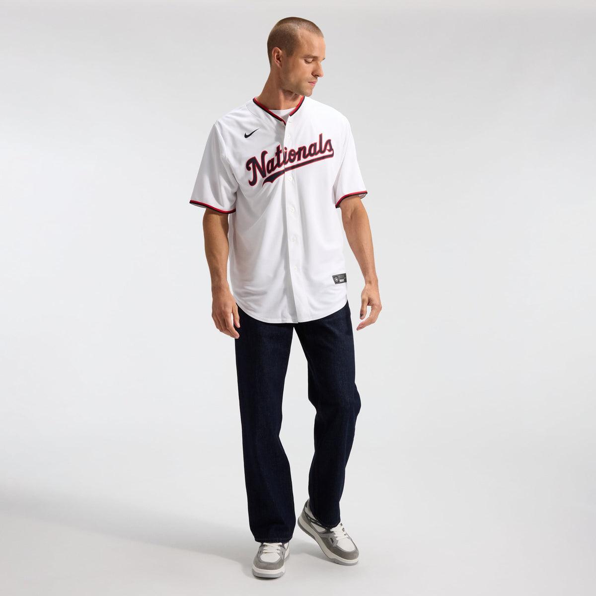 Men's  Washington Nationals CJ Abrams Nike White Home Replica Jersey