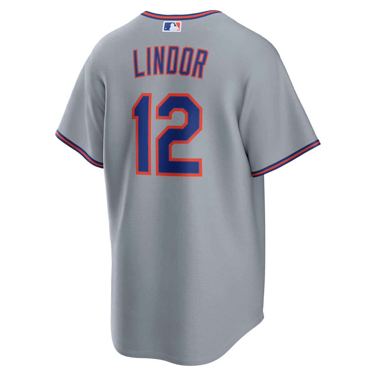 Men's New York Mets Francisco Lindor Nike Gray Road Replica Jersey