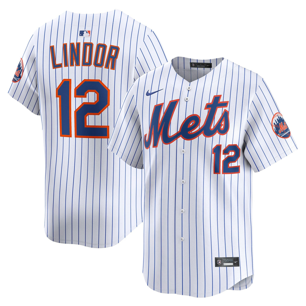 Men's New York Mets Francisco Lindor Nike Gray Road Limited Player Jersey