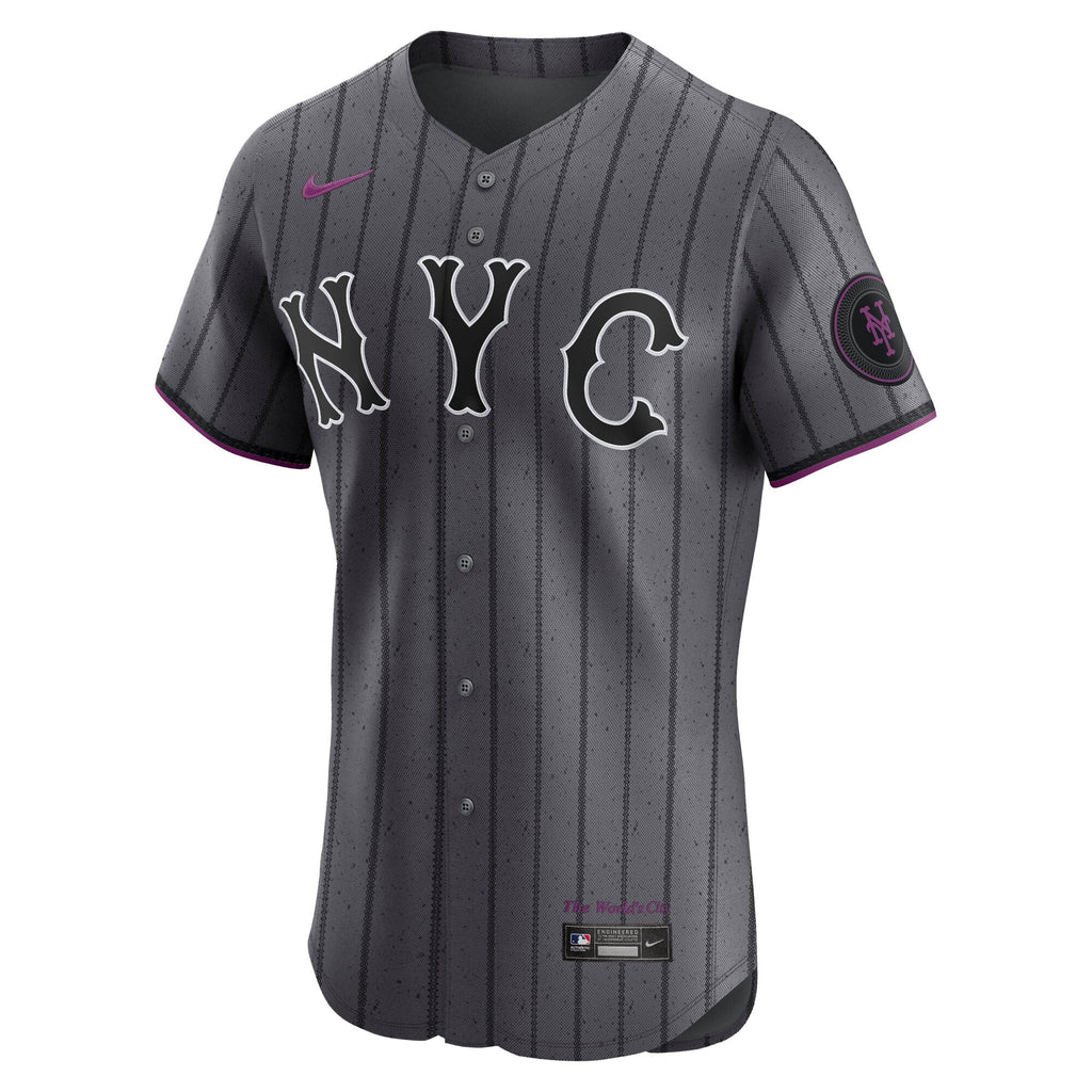 Men's New York Mets Juan Soto Nike Gray City Connect Elite Jersey