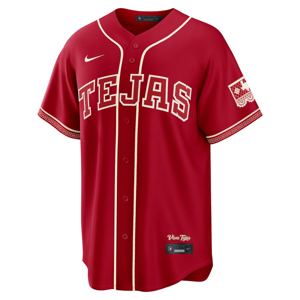 Men's Texas Rangers Nathan Eovaldi Nike Red 2026 City Connect Stadium Jersey