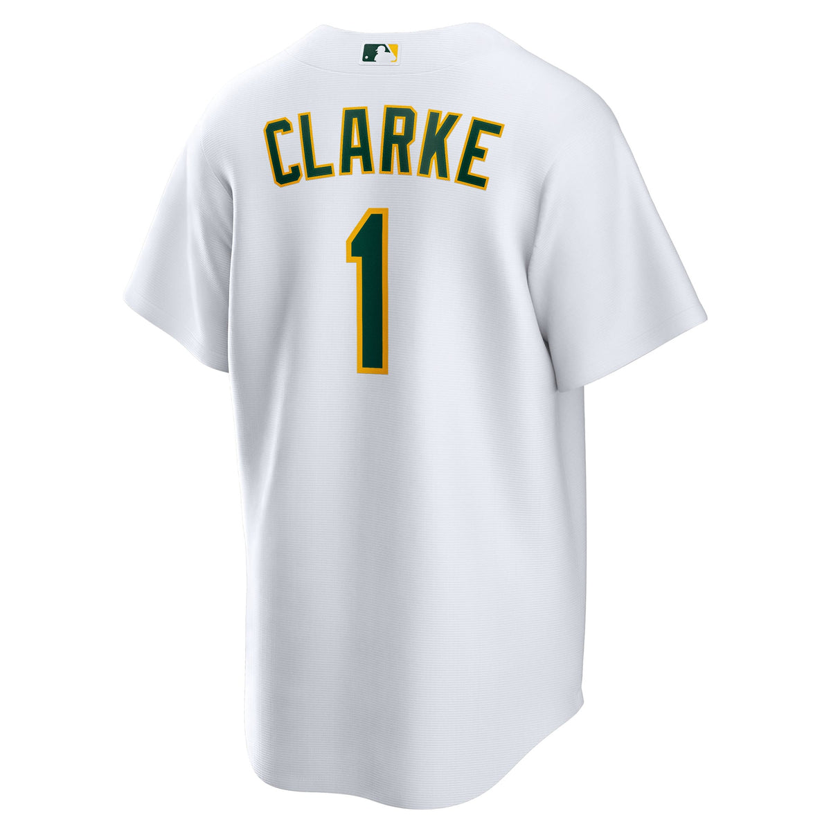 Men's Athletics Denzel Clarke Nike White Home Replica Jersey