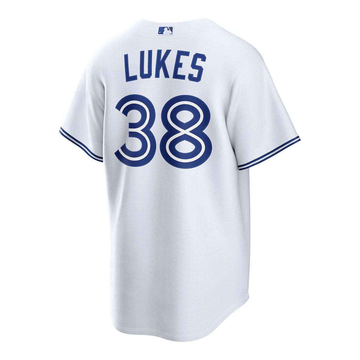 Men's Toronto Blue Jays Nathan Lukes Nike White Home Replica Jersey