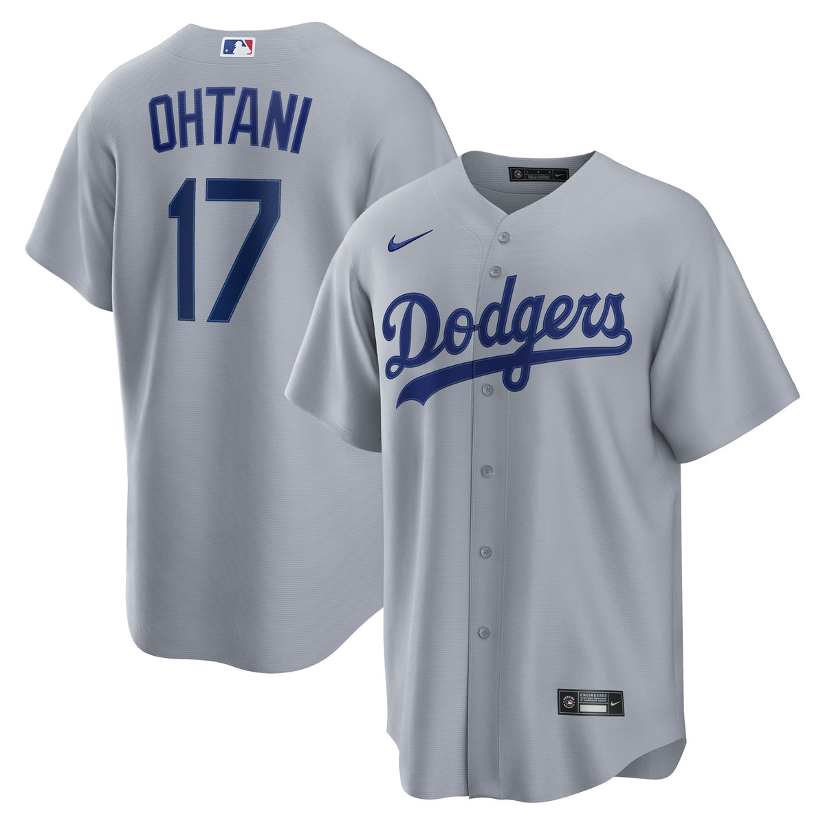 Men's Los Angeles Dodgers Shohei Ohtani Nike Gray Road Replica Jersey