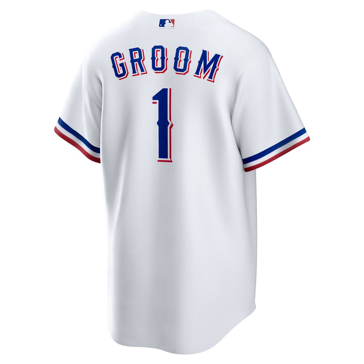 Men's Texas Rangers  Nike White #1 Groom Home Replica Jersey