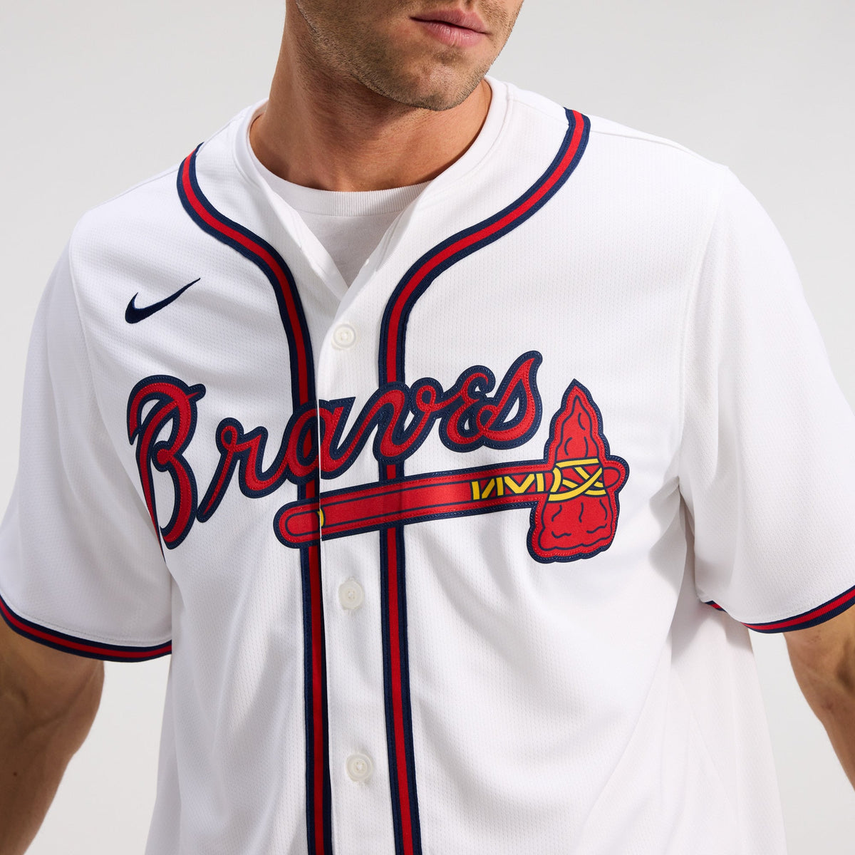 Men's Atlanta Braves Nike Red Alternate Limited Jersey