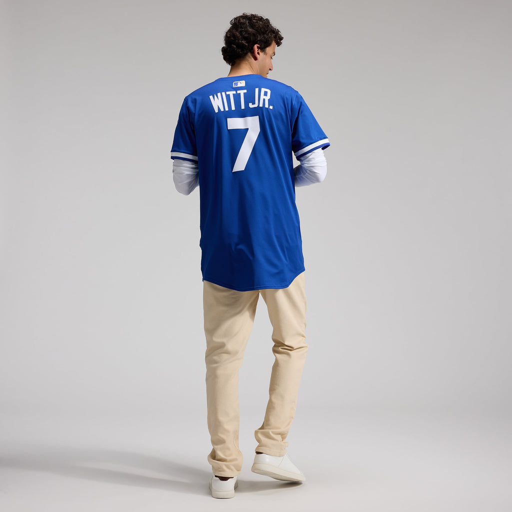 Men's Kansas City Royals Bobby Witt Jr. Nike White Home Elite Player Jersey
