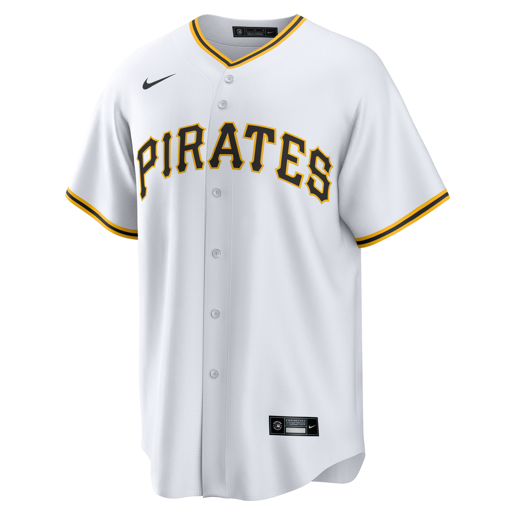 Men's Pittsburgh Pirates Konnor Griffin Nike White Home Replica Jersey