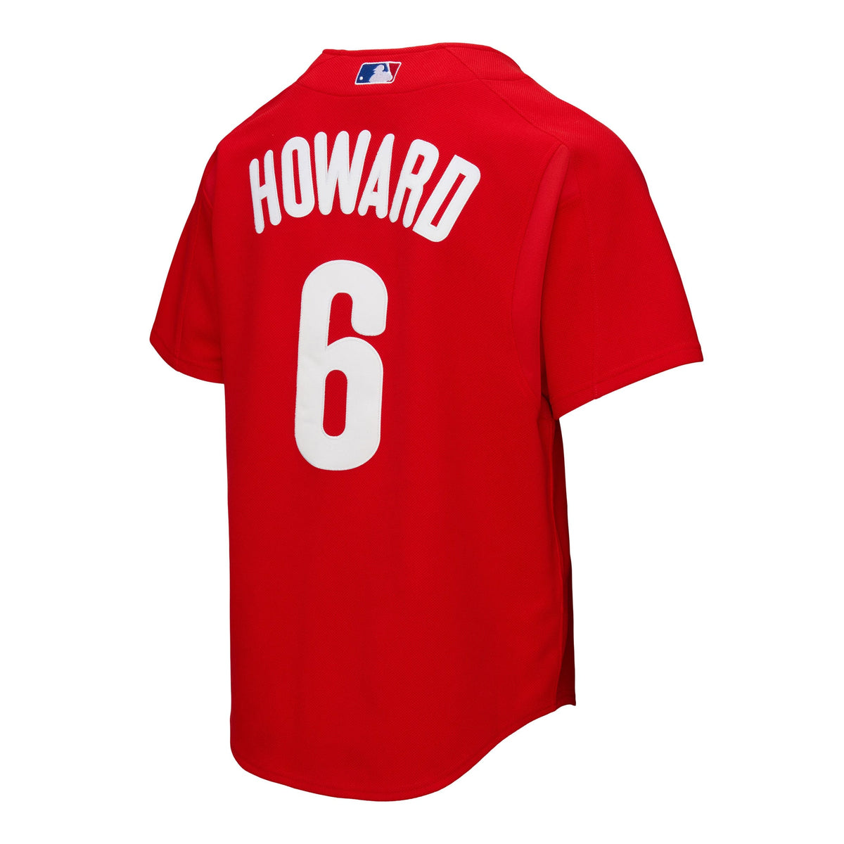 Men's Philadelphia Phillies Ryan Howard Mitchell & Ness Red Big & Tall Cooperstown Mesh Batting Practice Jersey