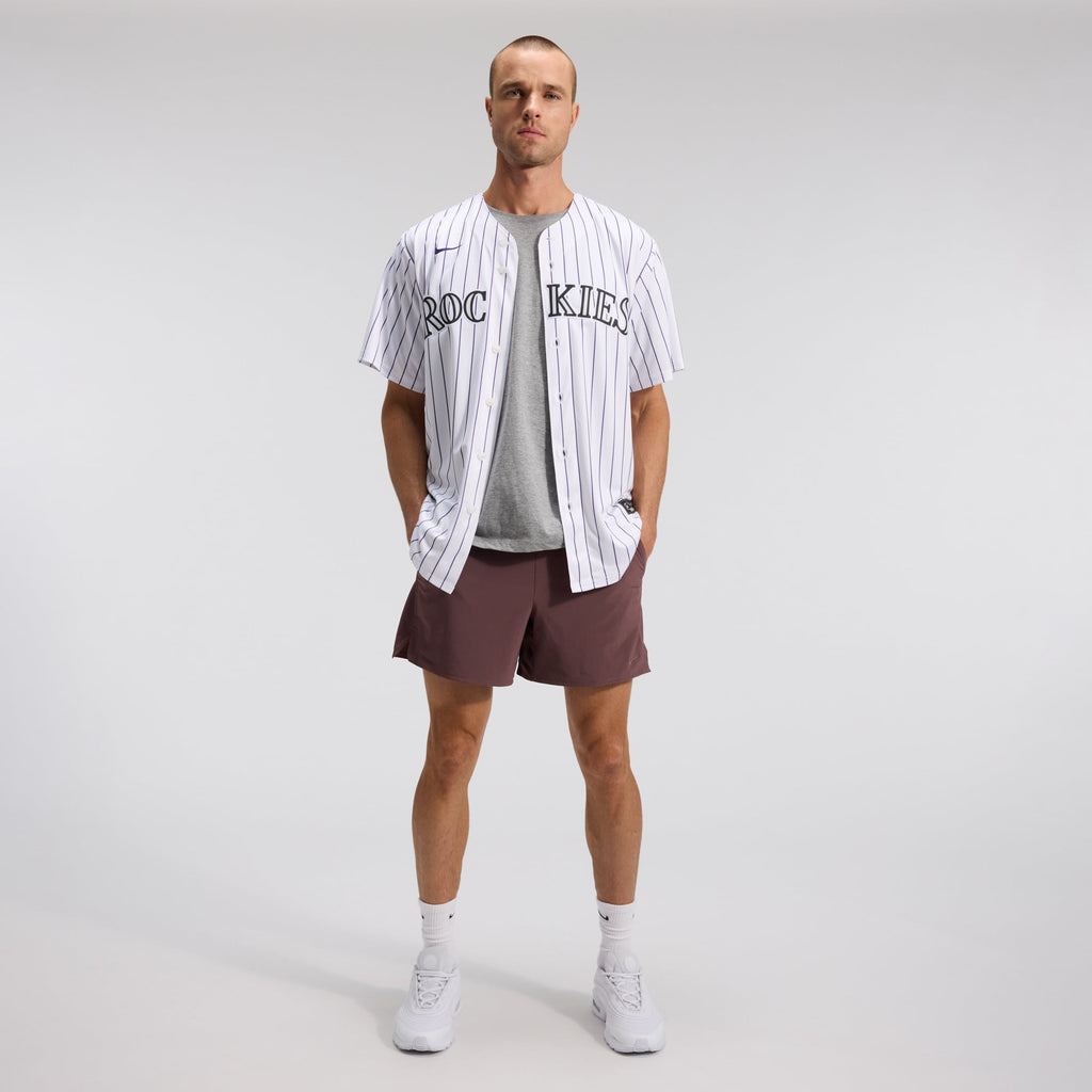 Men's Colorado Rockies Nike White Home Replica Team Jersey