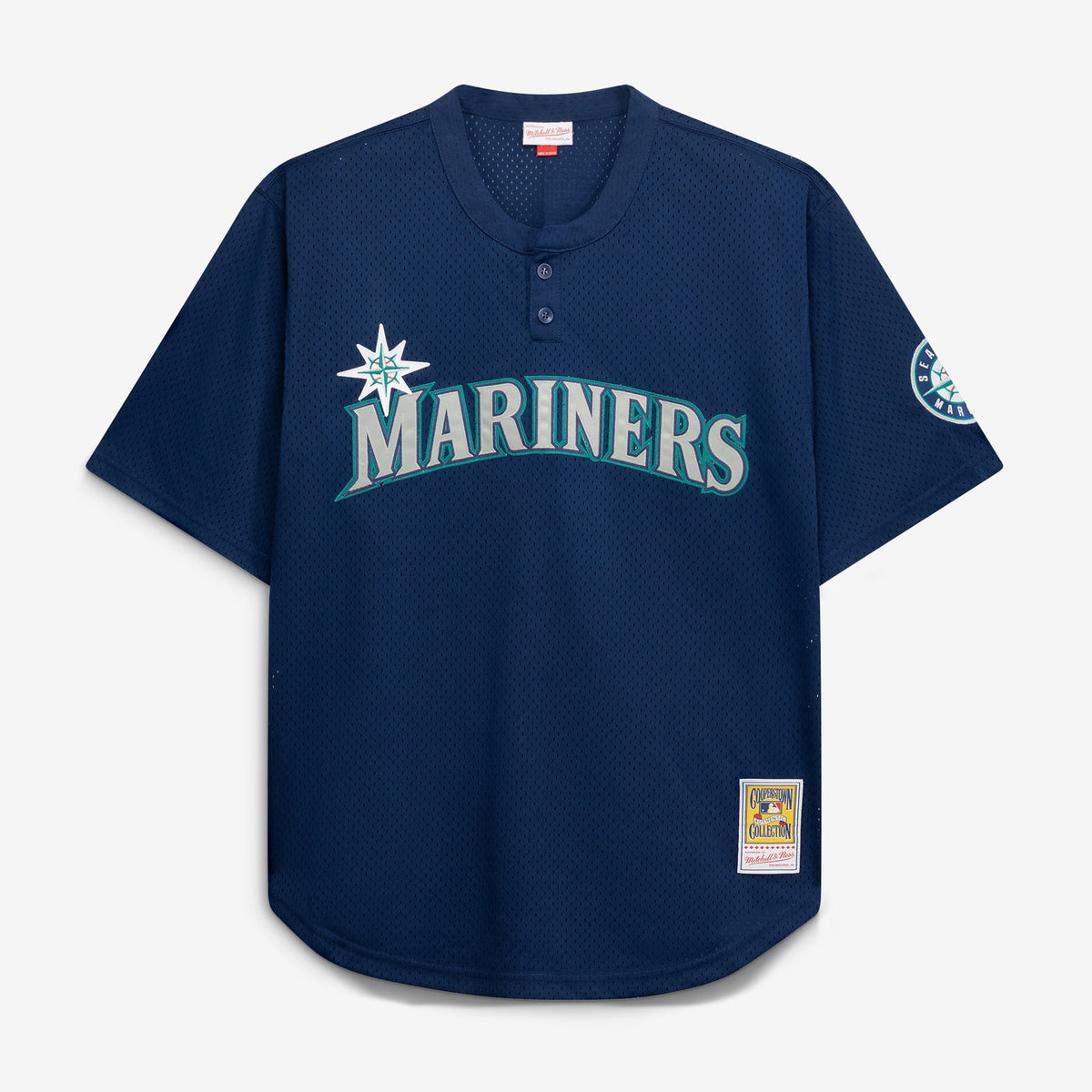 Men's Seattle Mariners Ken Griffey Jr. Mitchell & Ness Royal Big & Tall Cooperstown Collection Mesh Batting Practice Jersey