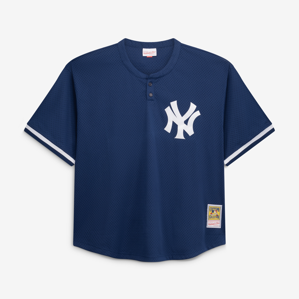 Men's New York Yankees Mariano Rivera Mitchell & Ness Navy Cooperstown Collection Big & Tall Mesh Batting Practice Jersey