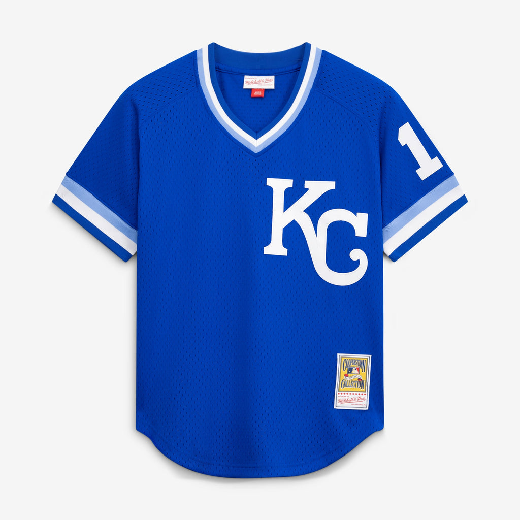 Men's Kansas City Royals Bo Jackson Mitchell & Ness Royal Authentic Batting Practice Jersey