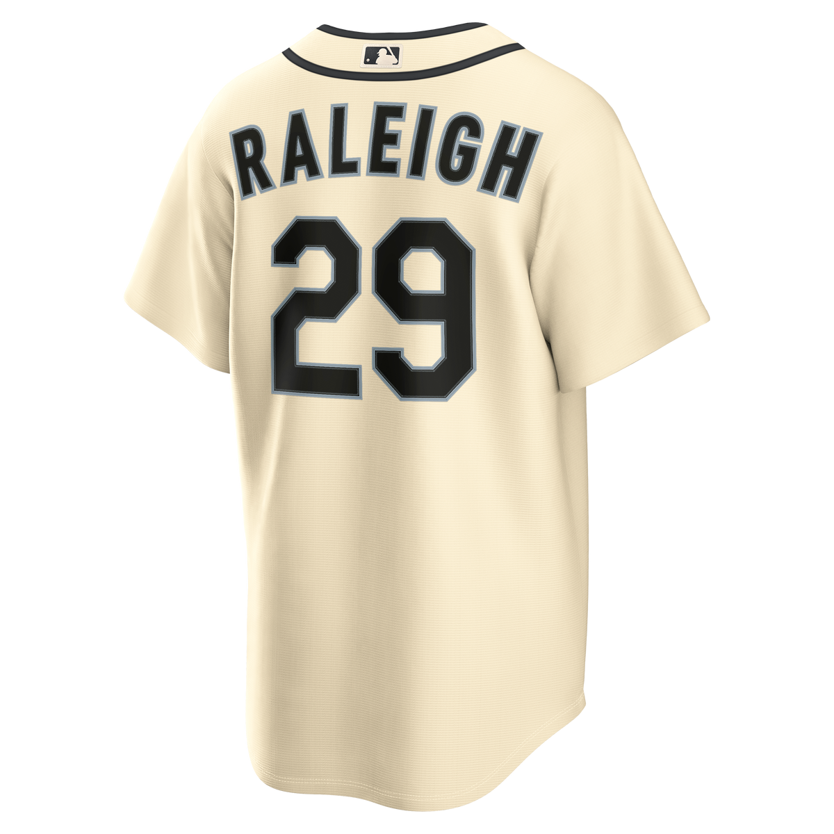 Men's Seattle Mariners Cal Raleigh Nike Navy Road Replica Jersey