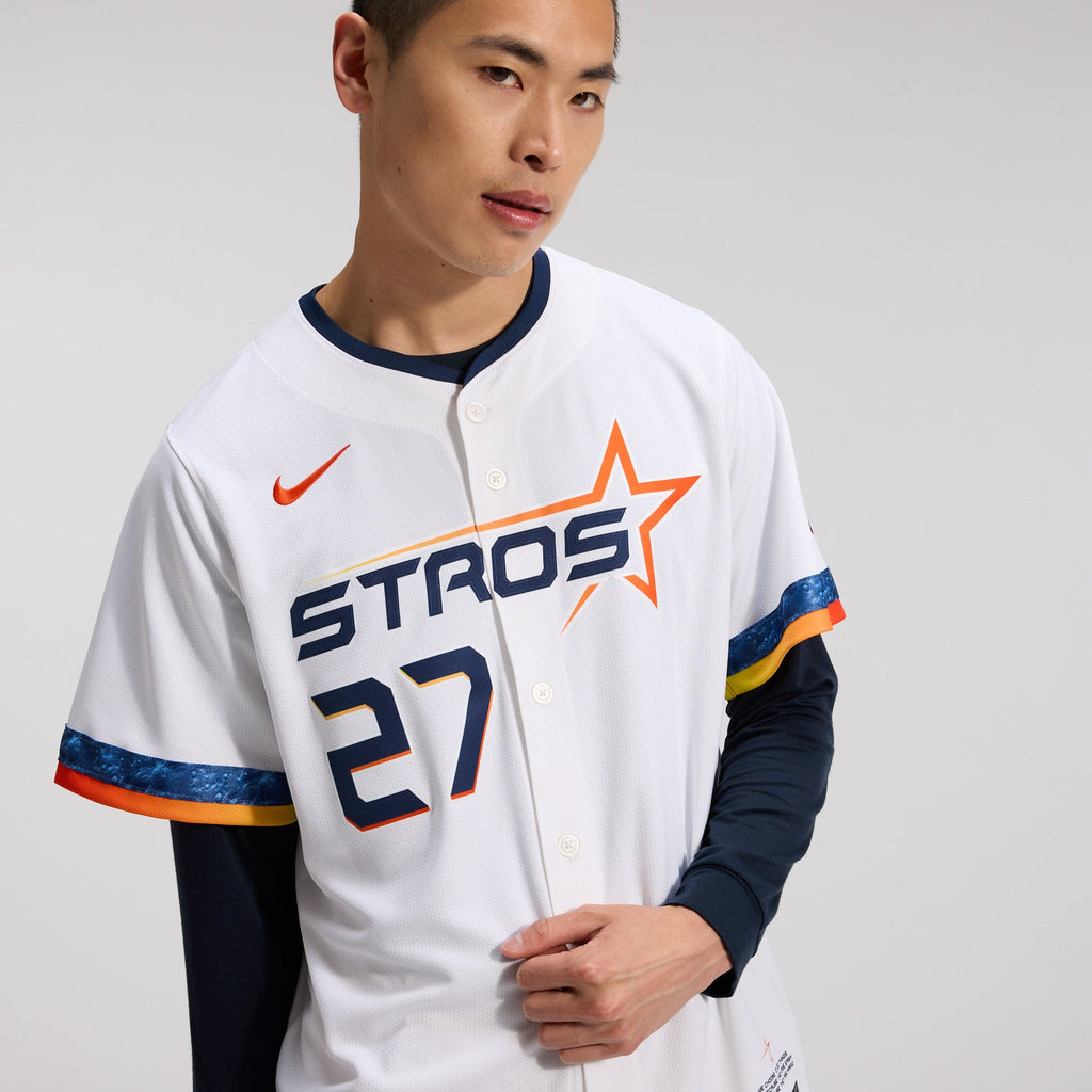 Men's Houston Astros Jose Altuve Nike White 2025 City Connect Limited Player Jersey