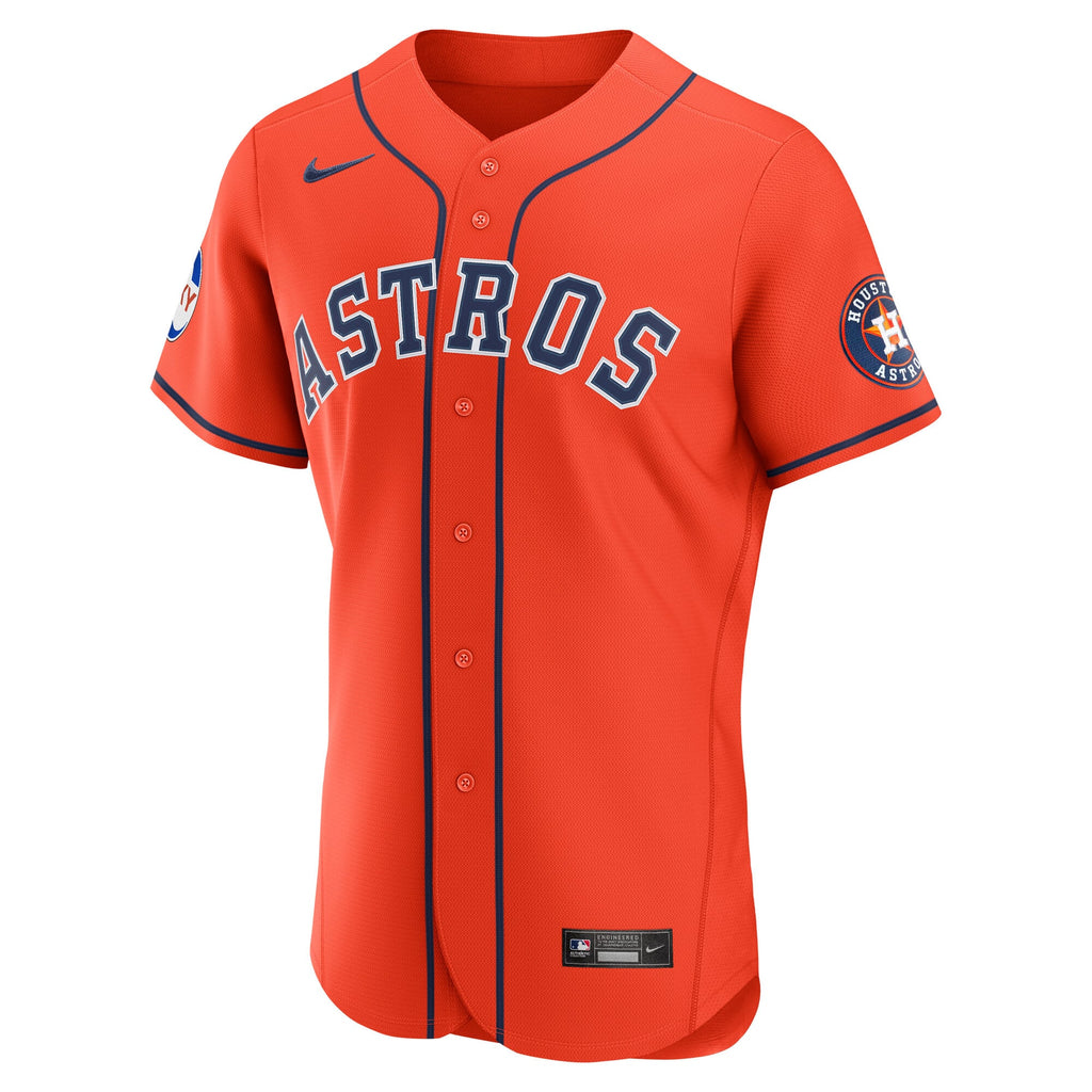 Men's Houston Astros Nike Navy Alternate Sponsor Patch Authentic Jersey