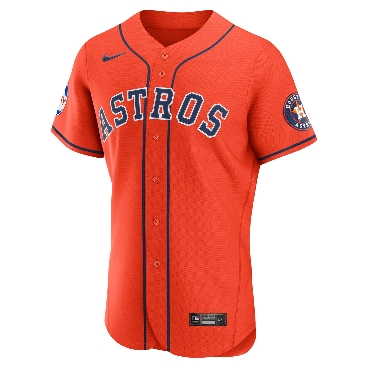 Men's Houston Astros Nike Navy Alternate Sponsor Patch Authentic Jersey