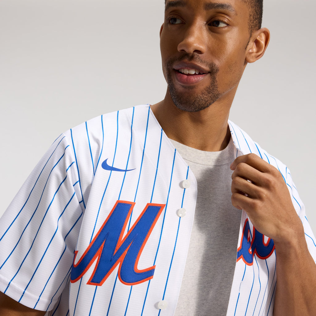 Men's New York Mets Nike White Home Replica Player Jersey