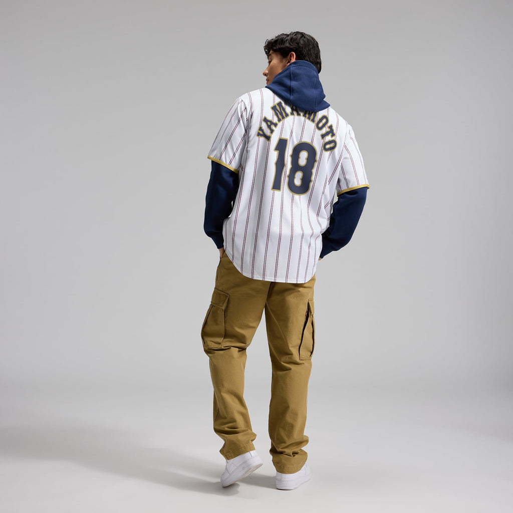 Men's Japan Baseball Yoshinobu Yamamoto Nike White 2026 World Baseball Classic Home Stadium Jersey