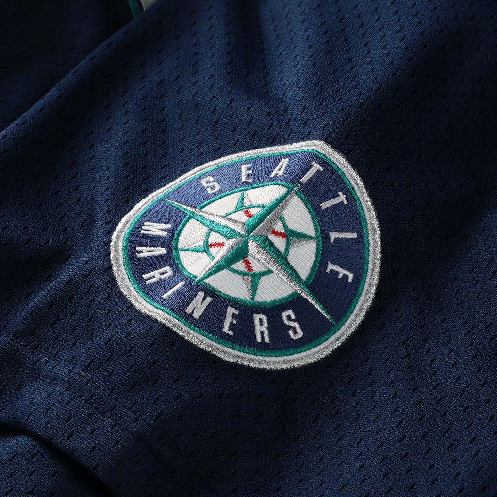 Men's Seattle Mariners Mitchell & Ness Navy Big & Tall Cooperstown Collection Mesh Batting Practice Jersey