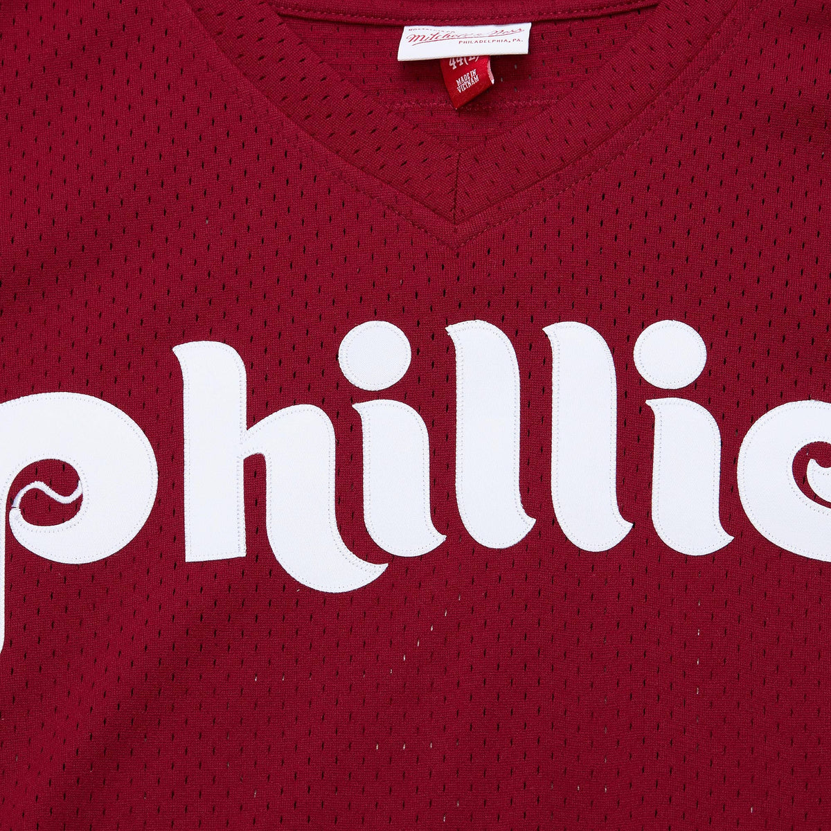 Men's Philadelphia Phillies John Kruk Mitchell & Ness Burgundy Big & Tall Cooperstown Collection Mesh Batting Practice Jersey