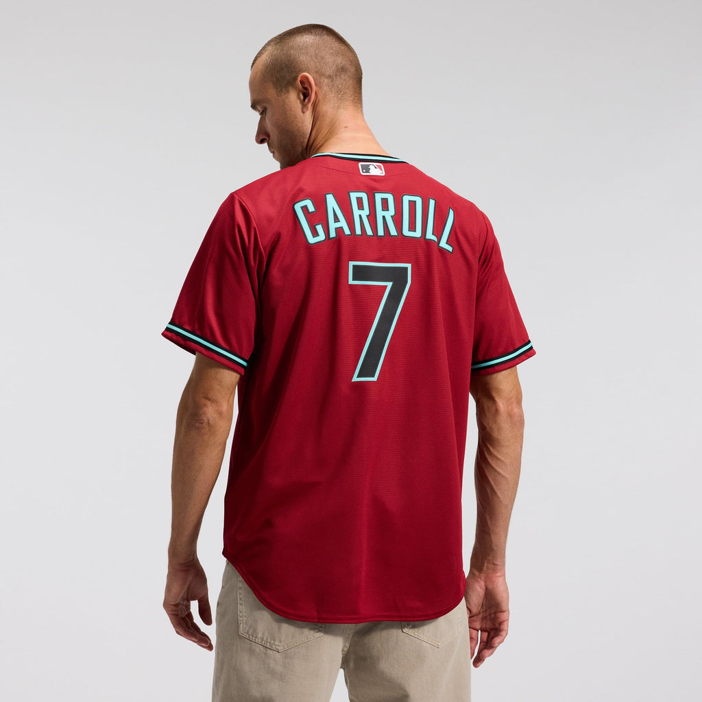 Men's Arizona Diamondbacks Corbin Carroll Nike Black Alternate Replica Jersey