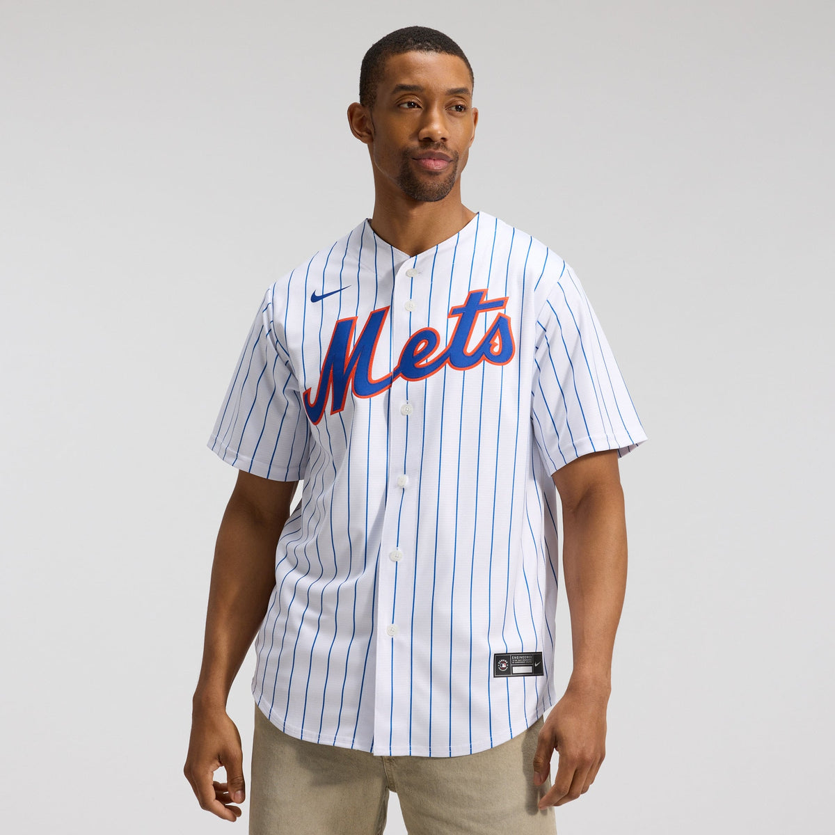 Men's New York Mets Nike White Home Replica Player Jersey