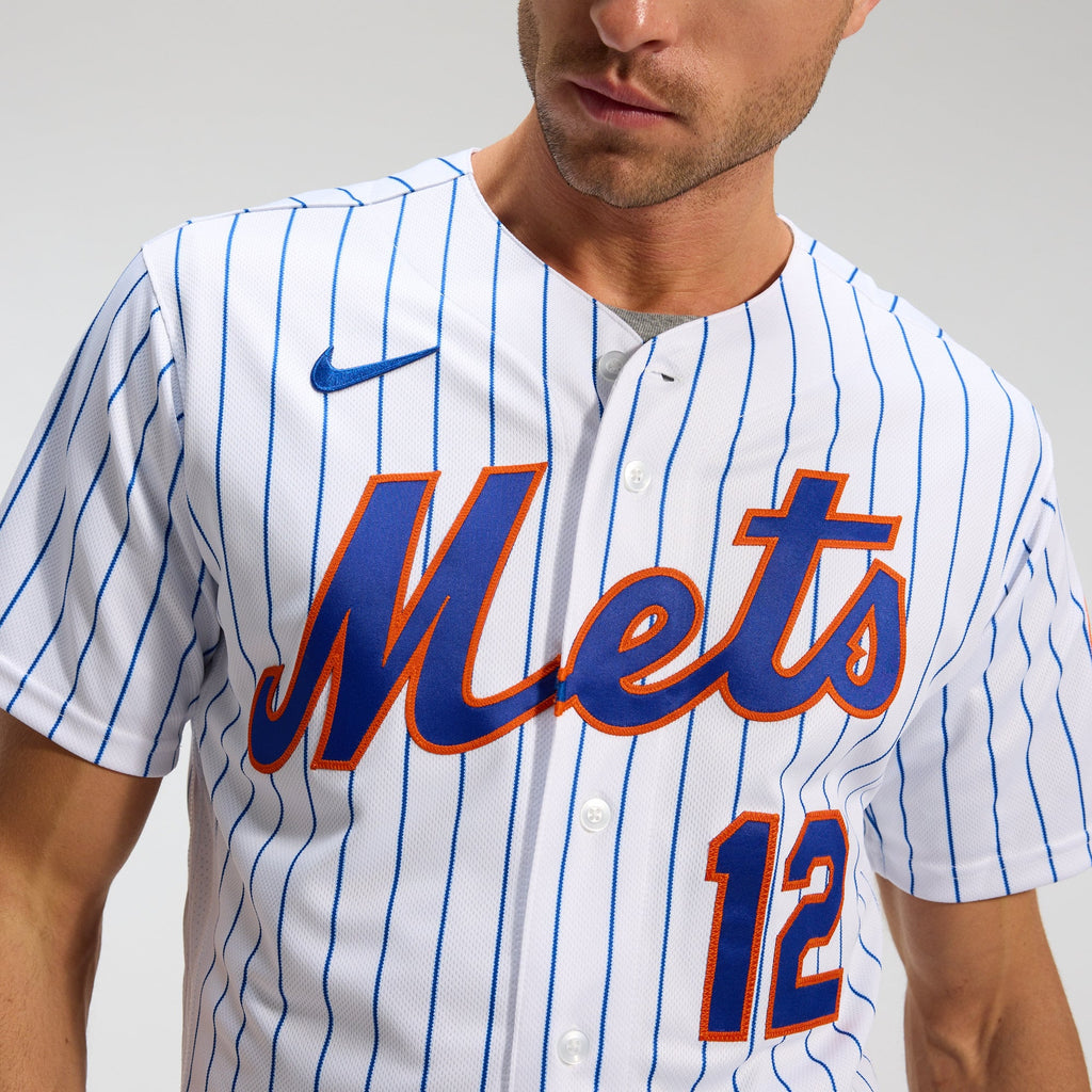 Men's New York Mets Francisco Lindor Nike White Home Authentic Player Jersey