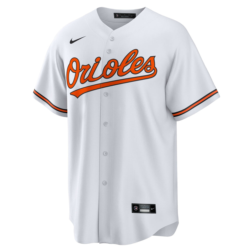 Men's Baltimore Orioles Dylan Beavers Nike White Home Replica Jersey