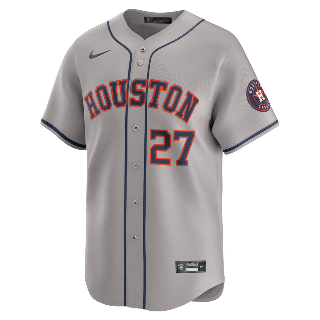 Men's Houston Astros Jose Altuve Nike Gray Road Limited Player Jersey
