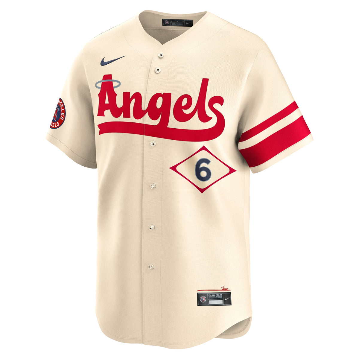 Men's Los Angeles Angels Anthony Rendon Nike Cream City Connect Limited Player Jersey