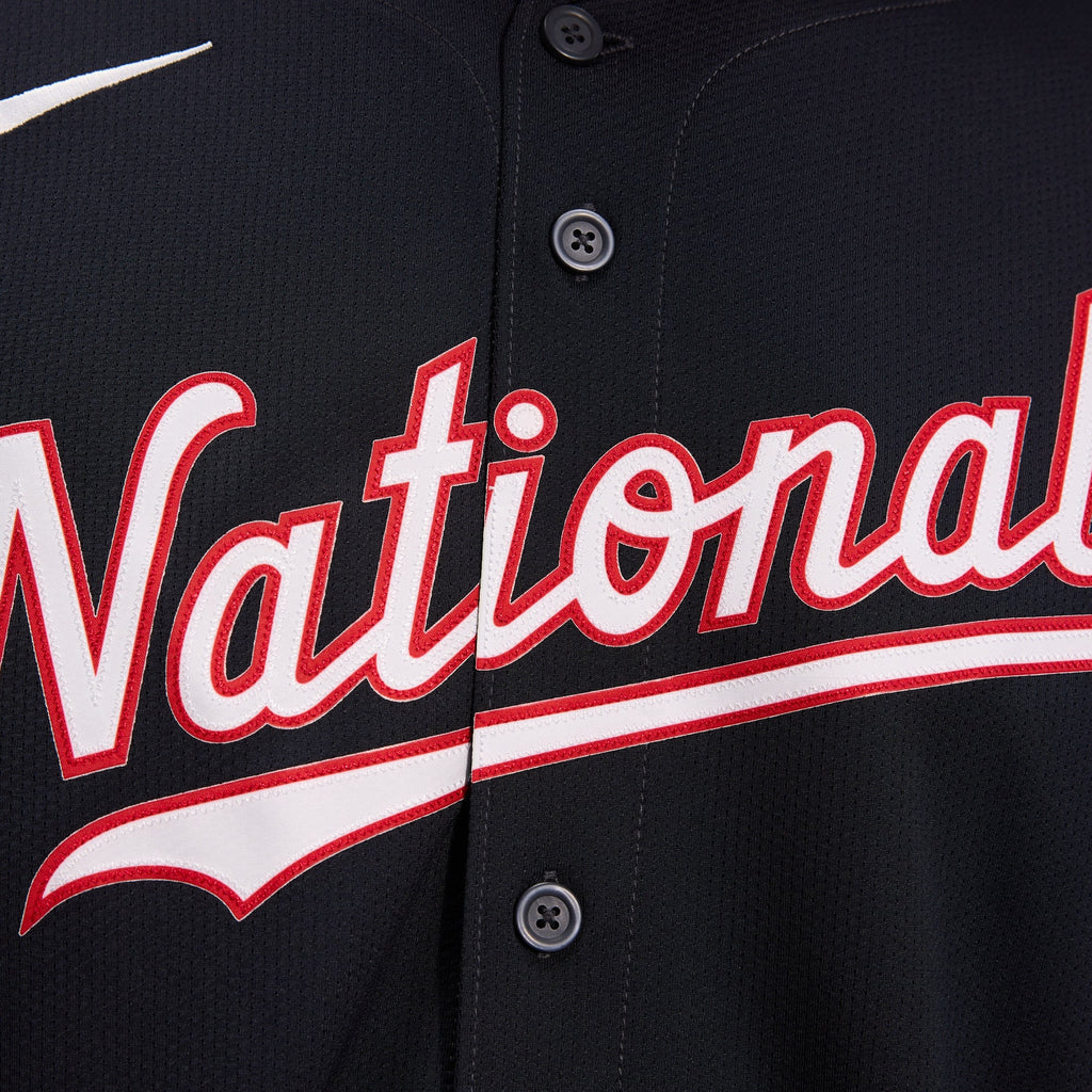 Men's Washington Nationals James Wood Nike Navy Alternate Limited Player Jersey
