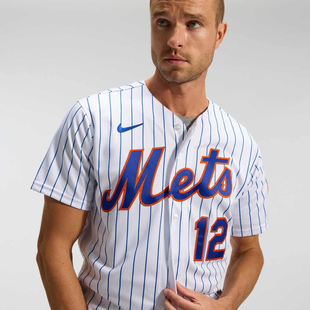 Men's New York Mets Francisco Lindor Nike White Home Authentic Player Jersey
