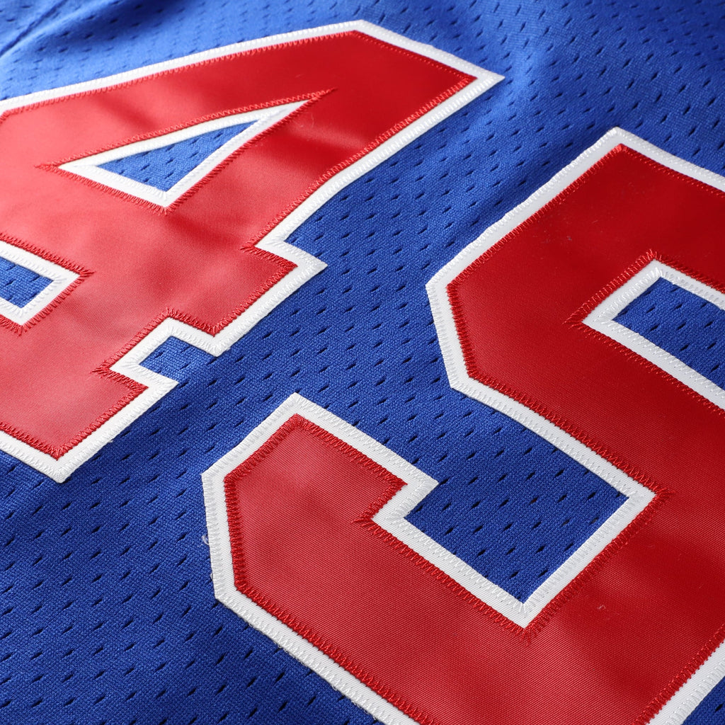 Men's Montreal Expos Pedro Martinez Mitchell & Ness Blue Cooperstown Collection Mesh Batting Practice Button-Up Jersey