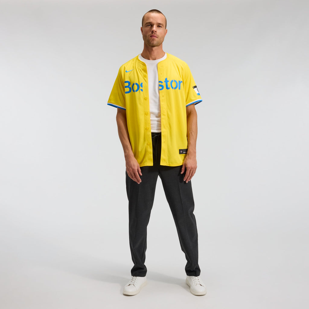Men's Boston Red Sox  Nike Gold City Connect Limited Jersey