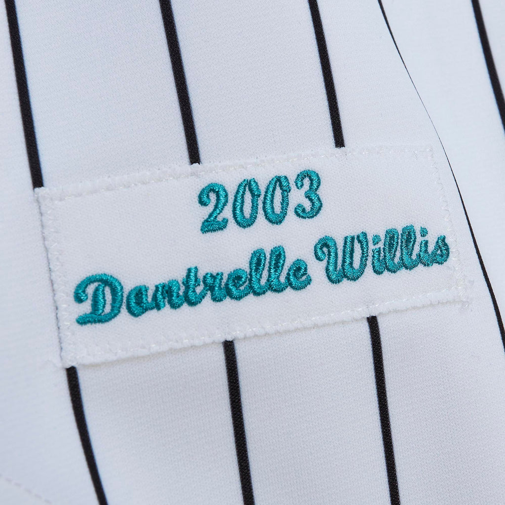 Men's Florida Marlins Dontrelle Willis Mitchell & Ness White Cooperstown Collection Authentic Jersey