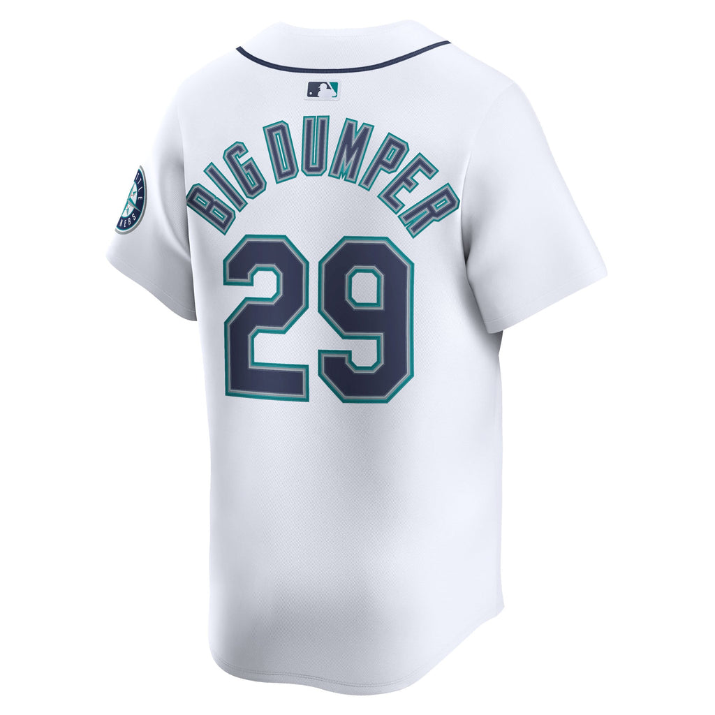 Men's Seattle Mariners Cal Raleigh Nike White Home Limited Player Jersey