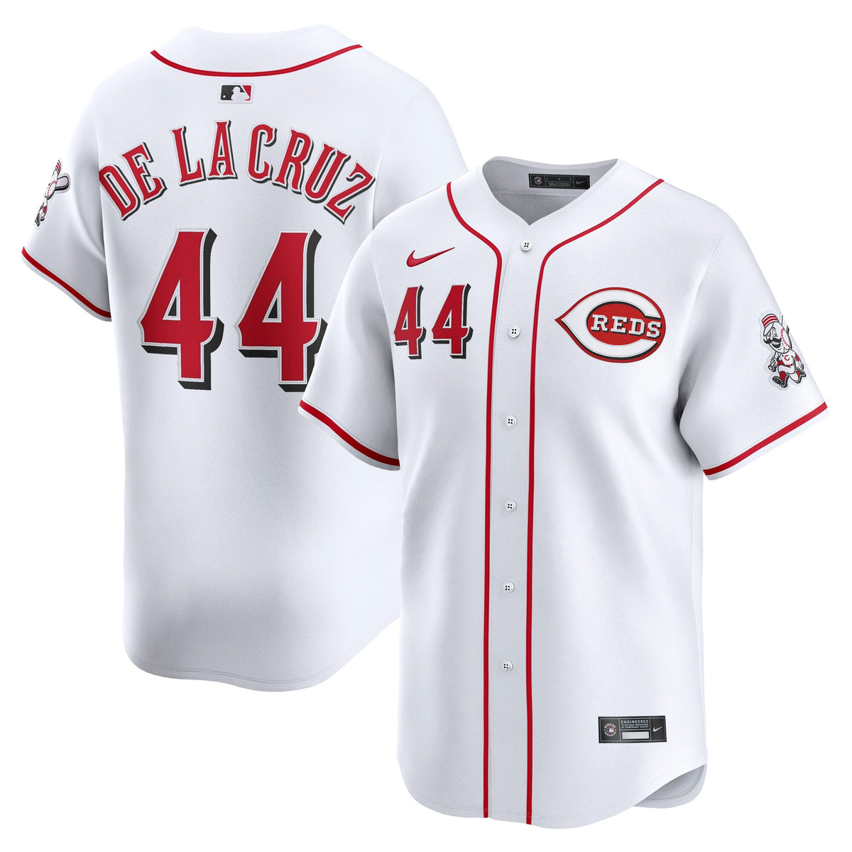 Men's Cincinnati Reds Elly De La Cruz Nike Gray Road Limited Player Jersey