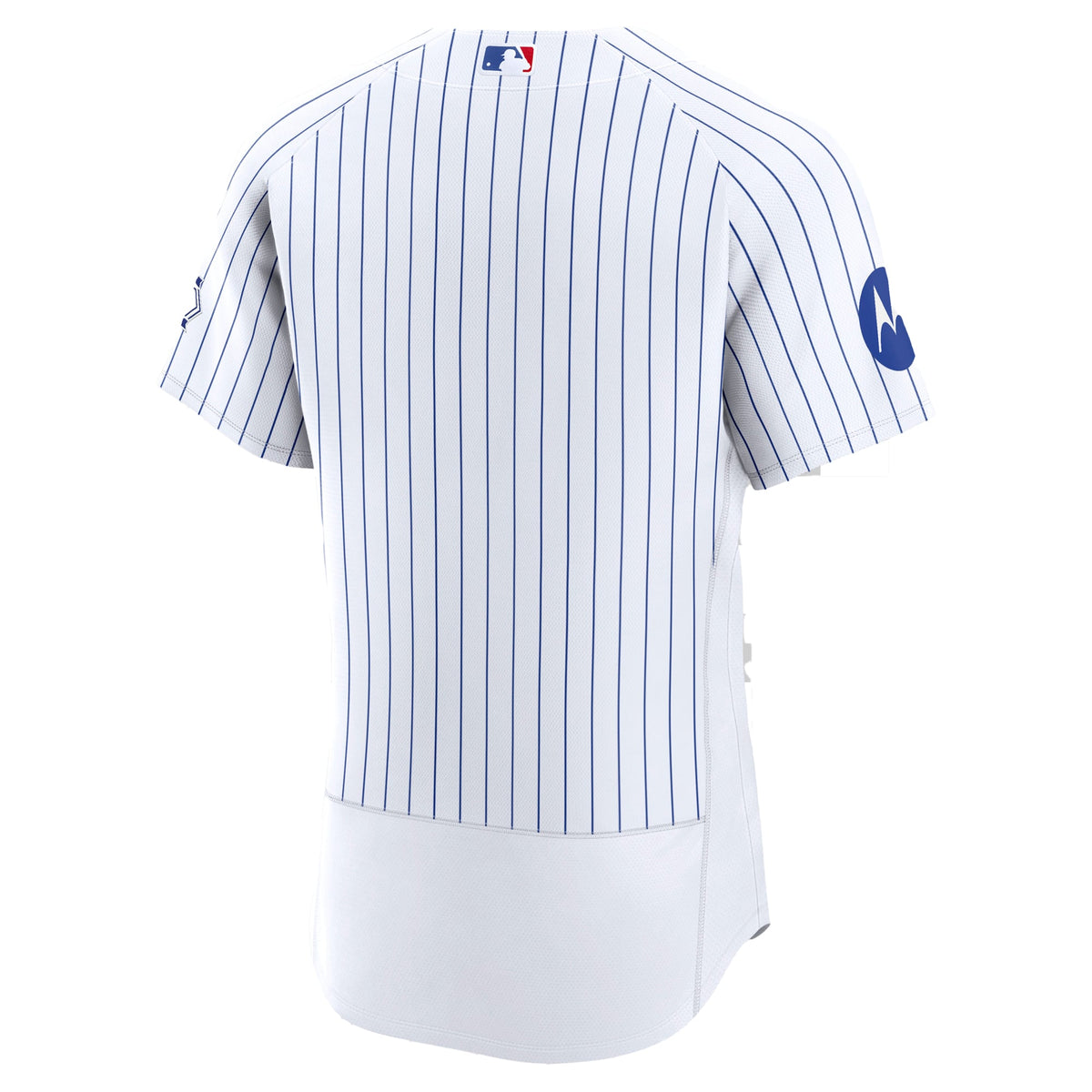 Men's Chicago Cubs Nike White Home Sponsor Patch Authentic Jersey