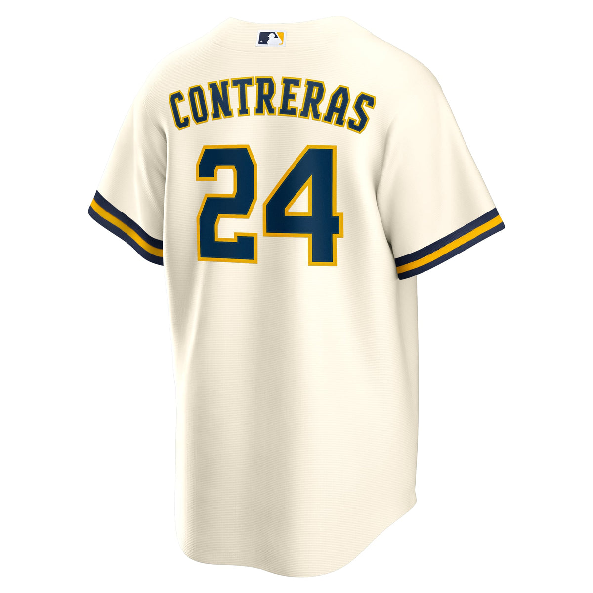 Men's Milwaukee Brewers William Contreras Nike Cream Home Replica Jersey