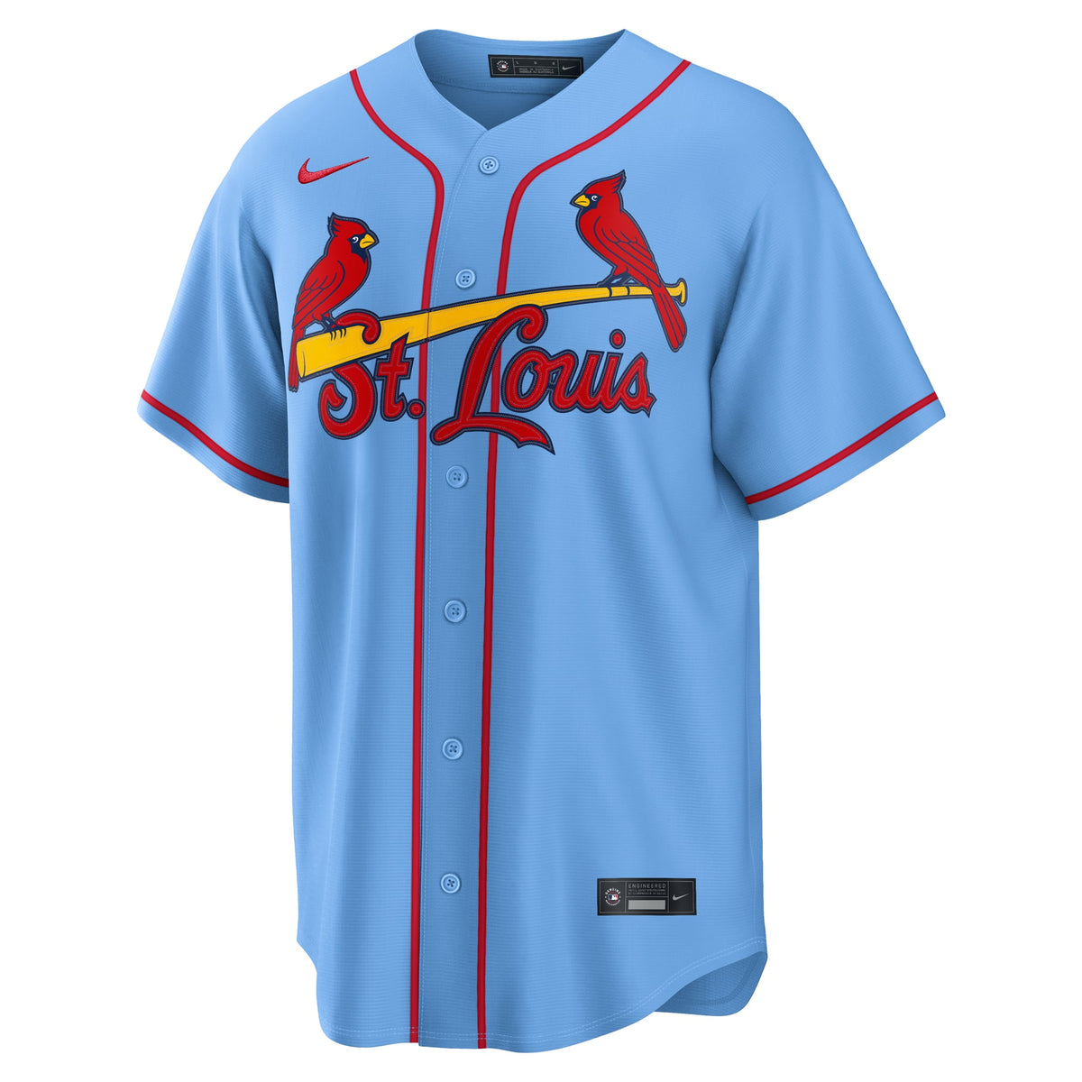 Men's St. Louis Cardinals Masyn Winn Nike Light Blue Alternate Replica Jersey