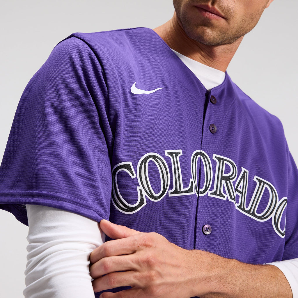 Men's Colorado Rockies Nike White Home Replica Team Jersey