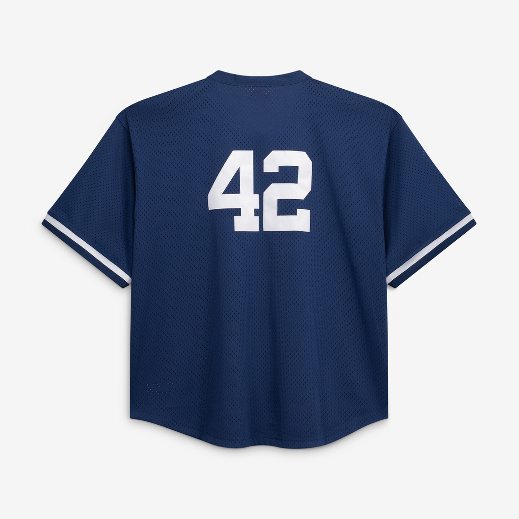 Men's New York Yankees Mariano Rivera Mitchell & Ness Navy Cooperstown Collection Big & Tall Mesh Batting Practice Jersey