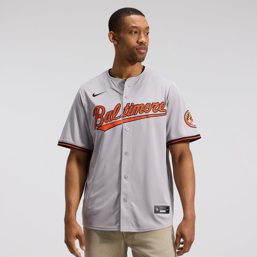 Men's Baltimore Orioles Nike Gray Road Limited Jersey