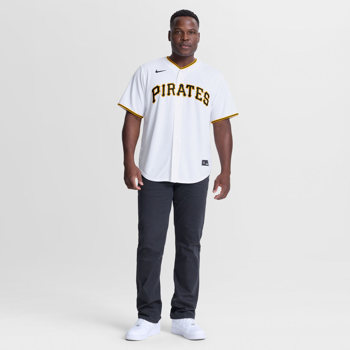 Men's Pittsburgh Pirates Kirby Yates Nike White Home Replica Jersey